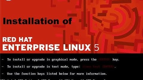 How to Install Linux Server RedHat 5 on Vmware live training Video.