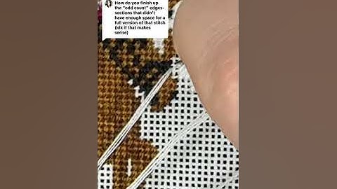 Needlepoint Tutorial: How to Compensate Decorative Stitches, with the Diagonal Scotch Stitch