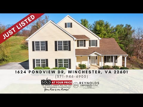 1624 Pondview Drive, Winchester, VA home video tour