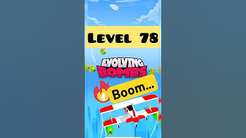 Boom 🔥evolving Bombs Level 78 #bombingchallenge #puzzlechallenge #firinggame #jetgames