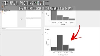 How do I change the order of my x-axis levels in JASP??