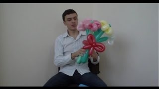 Букет из шариков с бантиком. Два способа. Bouquet of balloons . Легков.(В этом обучающем видео мы с вами сделаем букет из шариков. Именно такие букеты чаще всего пользуются спросо..., 2013-10-10T21:29:16.000Z)