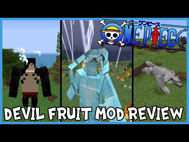 Blox Fruits 17.3 com todas as Devil Fruits de One Piece na Addon de  Minecraft 