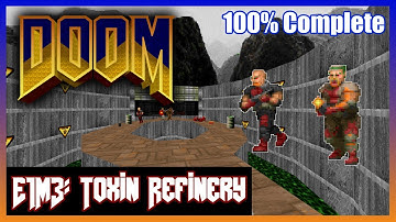 DOOM [4K] | 100% Complete | E1M3 Toxin Refinery