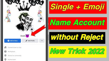 How to Make Facebook Single Emoji Name Account in 2022√ fb Single Emoji Name I