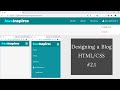 Designing a responsive Navbar with dropdown using HTML/CSS | Designing a blog website HTML/CSS #2.1