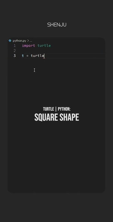 Python Turtle Square Pattern - YouTube