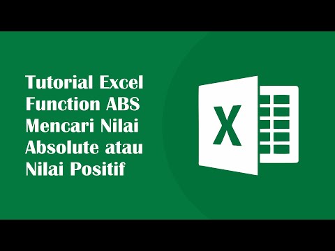 Tutorial Excel Function ABS Mencari Nilai Absolute atau Nilai Positif