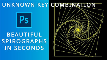 COMBINATION OF SECRET KEYS IN PHOTOSHOP | BEAUTIFUL SPIROGRAPH IN SECONDS