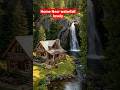 Home Of Waterfall❤👀👣💚😍 #home #shortvideo #house #art #luxuryhouse #realestate #fypシ゚viral #trending