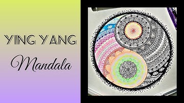 YIN YANG MANDALA ART- (How to make Mandala Art for Beginners)
