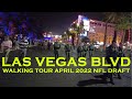 Walking Closed Off Las Vegas BLVD Strip During NFL Draft Night