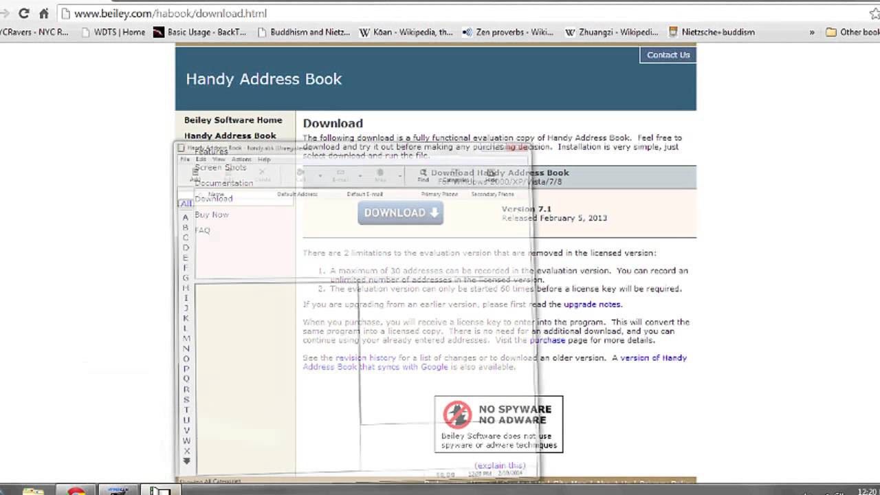 free downloadable address book software