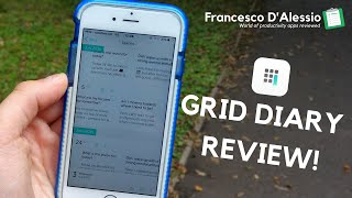 Grid Diary Review: Journal across your day! screenshot 1