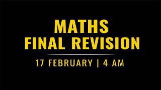 Class 10th Maths final revision🔥| SHOBHIT NIRWAN