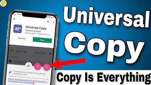 How To Use Universal Copy App | Universal Copy App Settings | All Written Text Copy 👉 Universal Copy