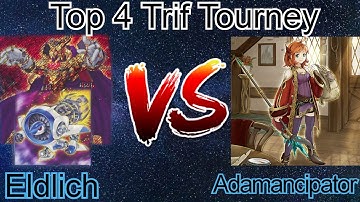 Eldlich Synchro Vs Adamancipator Top 4 Trif Tourney Yu-Gi-Oh! 2020