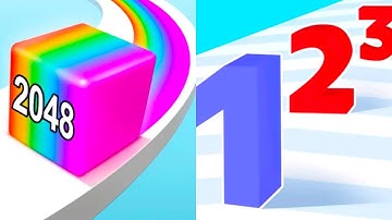 Jelly Run 2048 vs Number Master - Level Up Number (NOOB vs PRO vs HACKER)