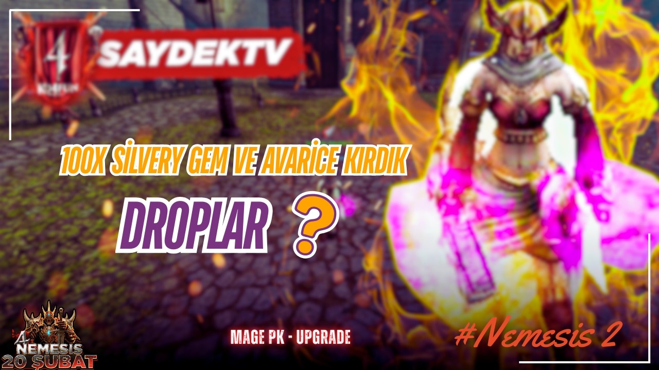 Nemesis #2 – 100x Silvery Gem & Avarice Kırdık ! | Mage PK & Upgrade | KO4FUN