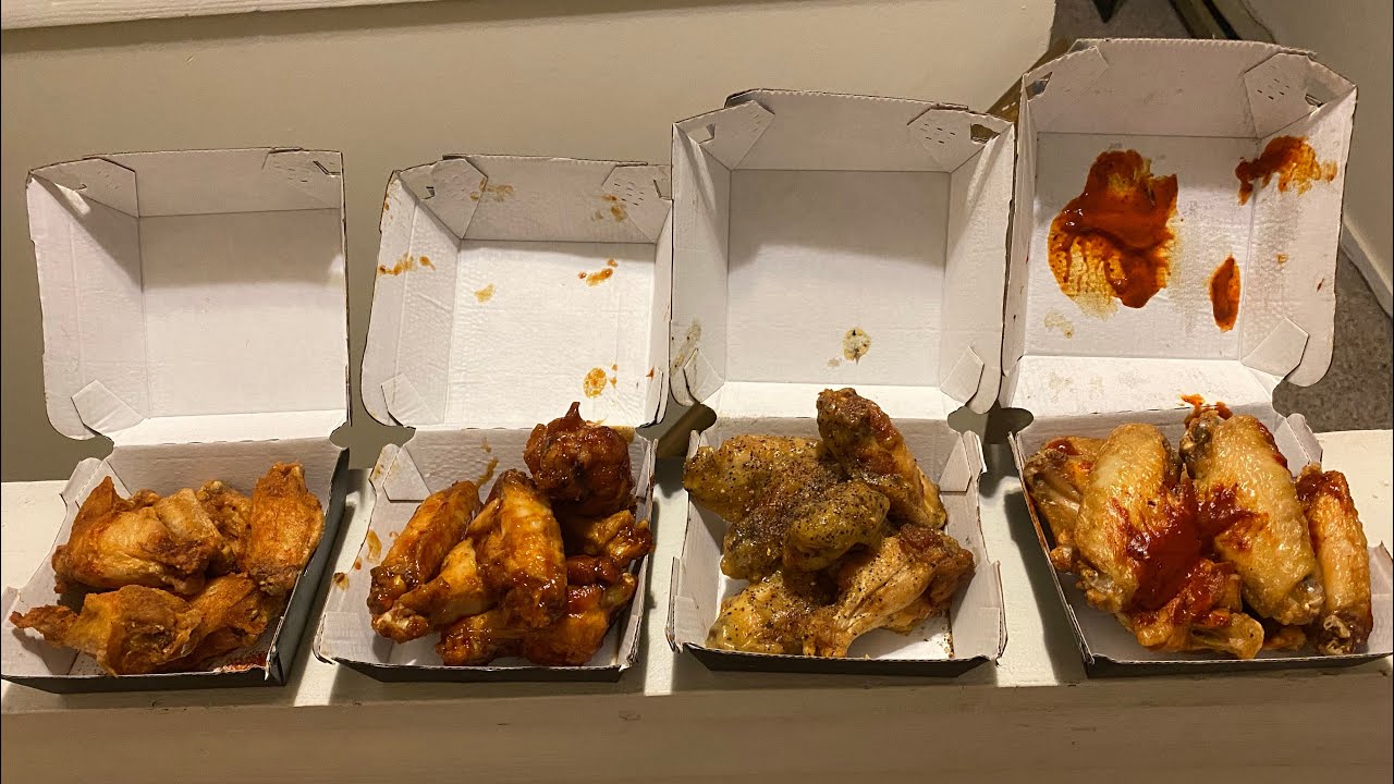 Buffalo Wild Wings Lemon Pepper Sauce, Pizza, Orange Sauce, and Carolina Reaper Blazin’ Wings