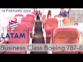 LATAM Boeing 787-8 BUSINESS CLASS SEAT SCL - PUQ