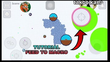 BUTTON FEED TO MACRO? FAST FEED FOR IOS | TUTORIAL FEED BUTTON TURNS TO MACRO (Agar.io Mobile)