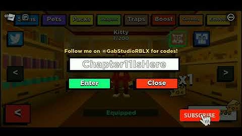 All "New [ Chapter 11 ] Update Working Codes 2021 in Roblox Kitty