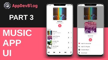 Music App UI - PART 3 ( with React Navigation v5) | React Native | AppDevBlog