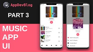 Music App UI - PART 3 ( with React Navigation v5) | React Native | AppDevBlog
