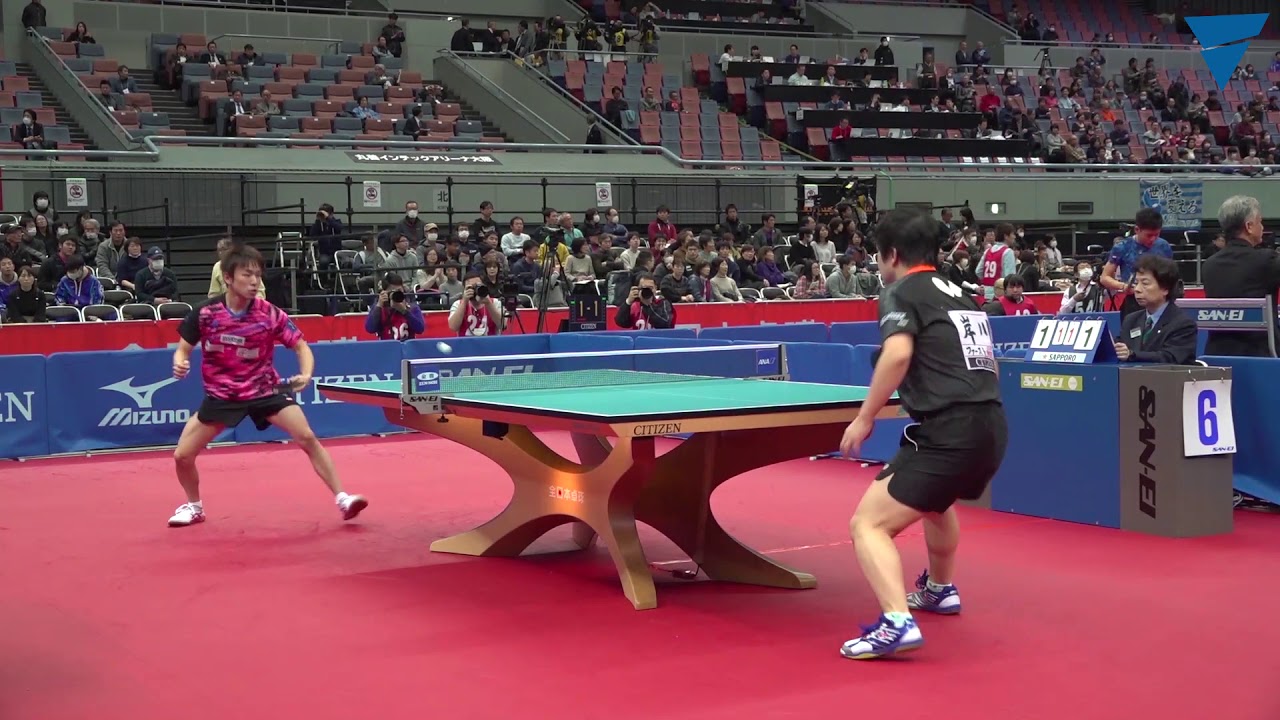 平成30年度全日本卓球選手権大会/男子シングルス5回戦　丹羽孝希VS岸川聖也