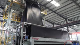 Advanced geomembrane production line