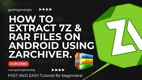 How to Extract 7z and RAR Files on Android Using ZArchiver