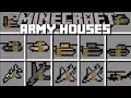 Minecraft army house mod  spawn military houses and live in them  minecraft