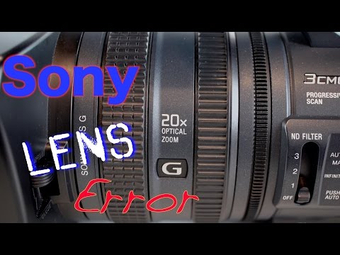 Sony HDR-FX1000 C:32:60 Lens Error,  Won't Focus, Zoom Problems Lens Repair