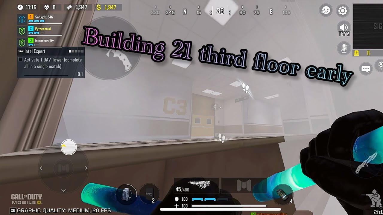How to get to the third floor instantly Building 21 CodM - YouTube