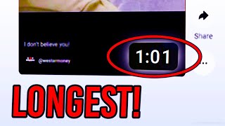 What Is The LONGEST Short On YouTube? (It's NOT 1 Minute...)