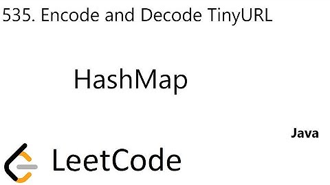LeetCode 535 | Encode and Decode TinyURL | HashMap | Java