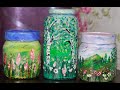 Интуитивное рисование // РИСУЕМ на стекле // декор баночек // draw on glass // DECOR CANS