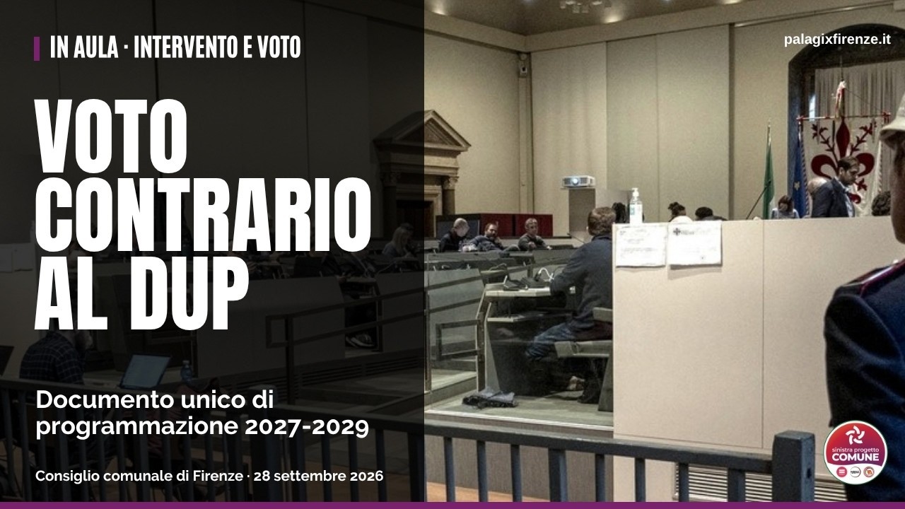 Video: intervento sul DUP 2027-2029 e dichiarazione di voto, 28 settembre 2026