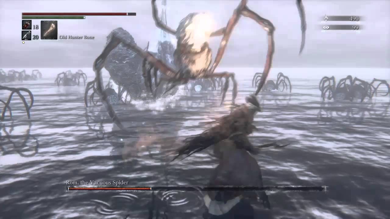 Bloodborne All bosses vs Blades of Mercy(Rom,the Vacuous Spider)