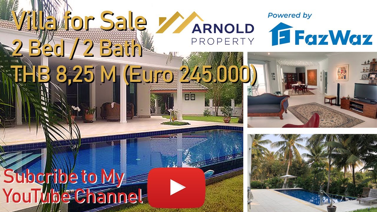 2 Bed Pool Villa for Sale  - Hin Lek Fai - THB 8,25 M (Euro 245.000)