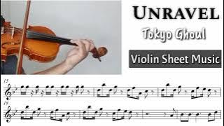 [Free Sheet] Unravel - Tokyo Ghoul Violin Cover with Sheet Music