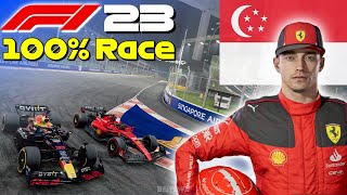 F1 23 - Let's Make Leclerc World Champion #16: 100% Race Singapore