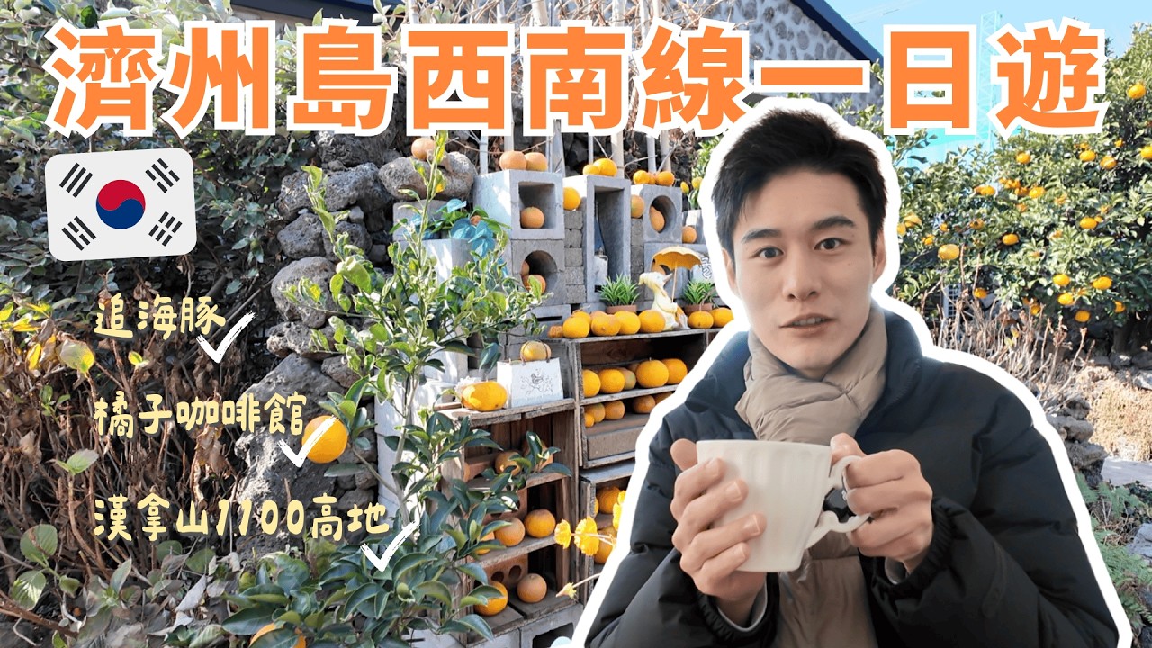 VLOG 🇰🇷｜韓國濟州島solo trip超自在🏝️/ 導遊警告橘子咖啡廳的橘子禁食🍊/ 運氣超好追到海豚🐬/ 想看漢拿山霧淞記得要選對季節🏔️/ 學韓國人坐在海邊咖啡館喝冰美式看果凍海🏖️