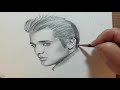 Realistic Elvis Presley | pencil drawing (인물화)