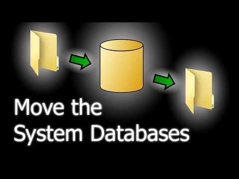 How to move the system database files in SQL Server