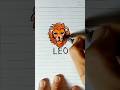 Cara Menggambar zodiak Leo #zodiac #zodiak #drawing