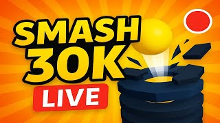 Stack Ball LIVE 🔴 | Smash 30K Tower Challenge! 🚀