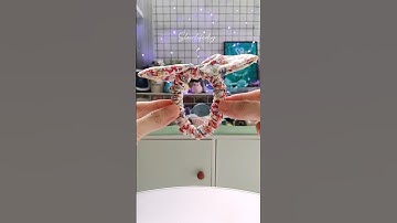 cột tóc scrunchies tai thỏ🐰 #handmade #diy #cute