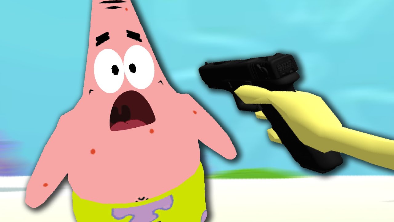 spongebob shooting game